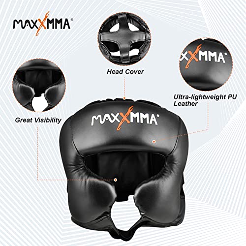 MaxxMMA Headgear L/XL Boxing MMA Training Kickboxing Sparring Karate Taekwondo