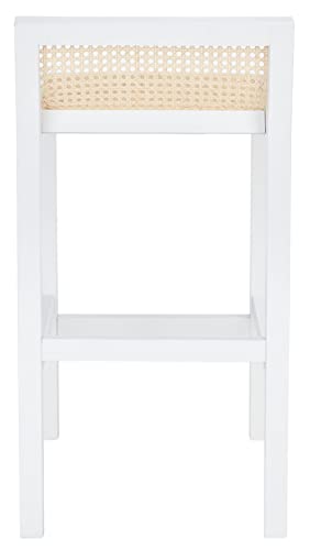 Safavieh Home Collection Saito Natural Low Back Cane 25.6-inch Counter Stool