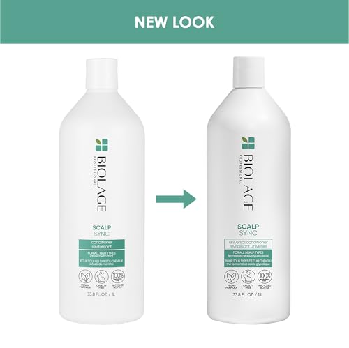Biolage Scalp Sync Universal Conditioner | Lightweight Conditioner For All Scalp Types | Paraben & Sulfate Free | For Sensitive Scalps | Vegan & Cruelty Free | Salon Conditioner
