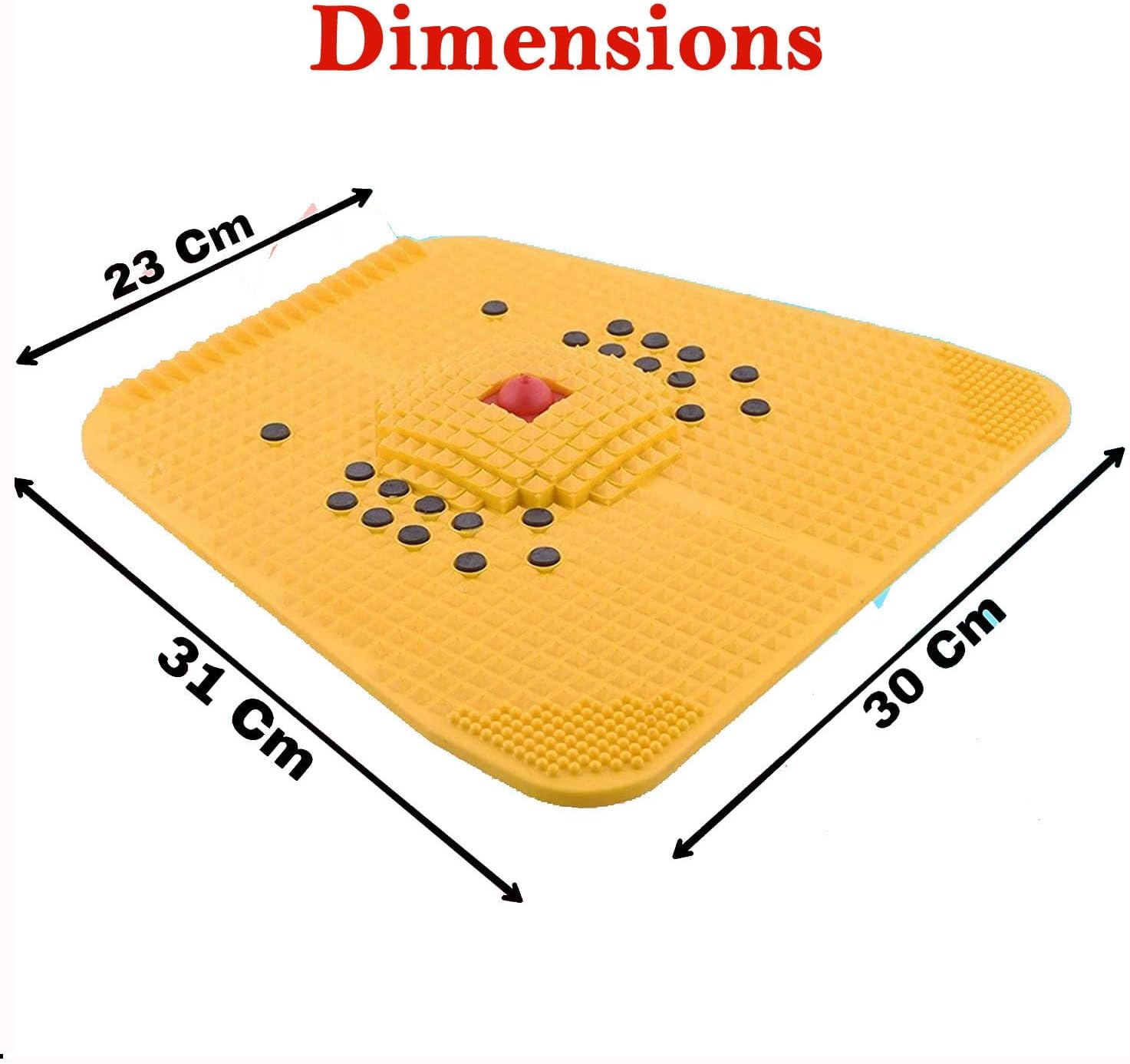 ANCS Acupressure Wooden Roller for Foot, Acupressure Manual Magnetic Stress Mat Combo Kit
