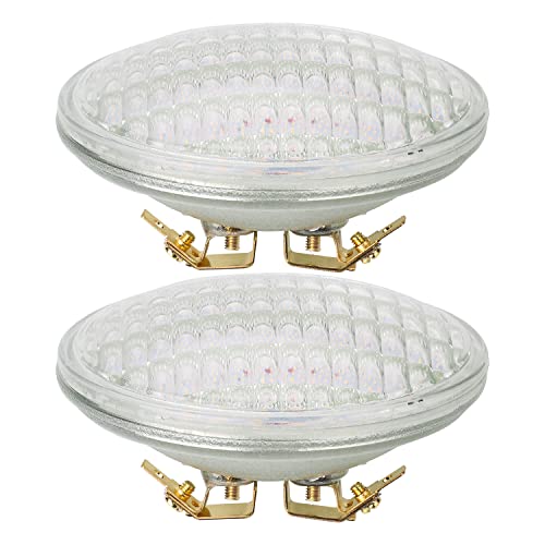 PAR36 LED Landscape Light Bulb, 12W 36W Halogen Equivalent, AC/DC 12V Waterproof, Cool White 6000K Flood Light for Well Light, Tractor, Off-Road Vehicles, Snowblower, Pack of 4