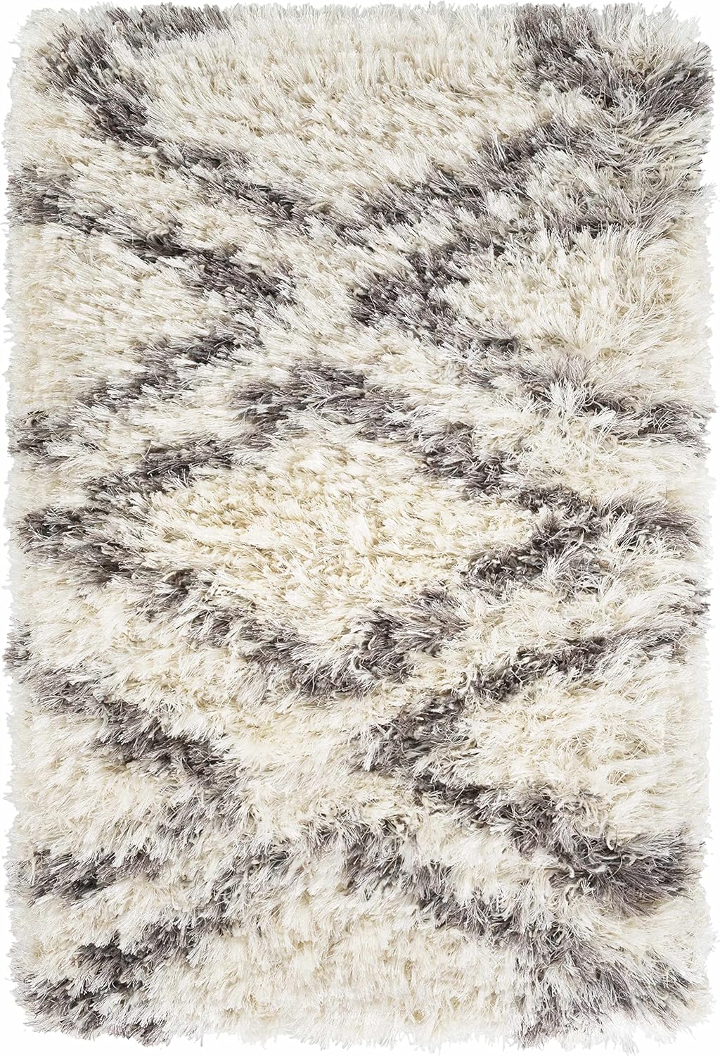 Hauteloom Seabrook Wool Living Room, Bedroom Area Rug - Bohemian/Global - Plush Pile - Beige, Gray, Brown - 7'10