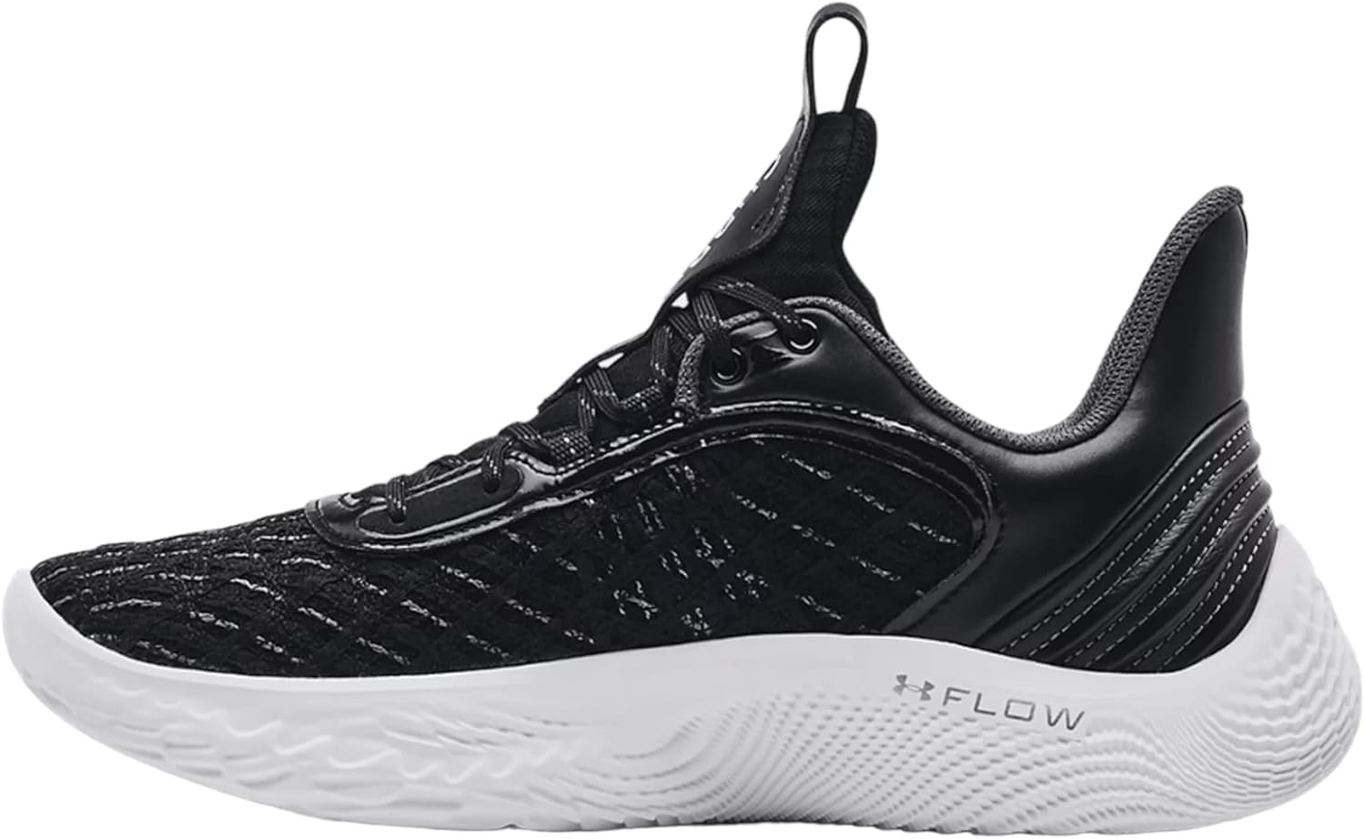 Under Armour Curry Flow 9 Team Basketball Shoes (Black/White 001, us_Footwear_Size_System, Adult, Men, Numeric, Medium, Numeric_8)