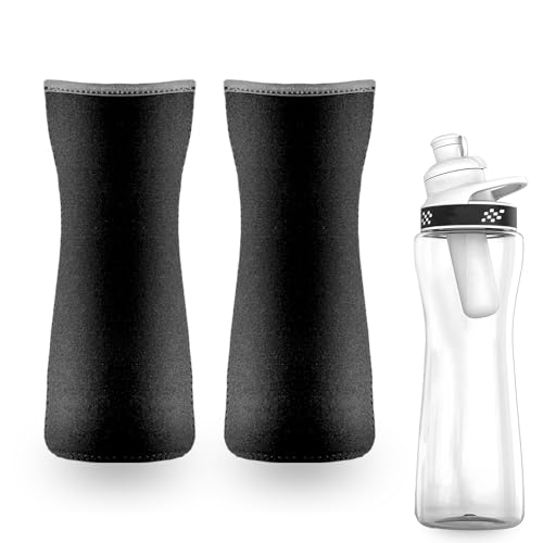 Sleeve for Cirkul Water Bottle 2Pcs, 22oz Water Bottle Sleeve for Cirkul Plastic and Stainless Steel Bottle Neoprene Insulated Water Bottle Cover for Retaining Temperature - Pink