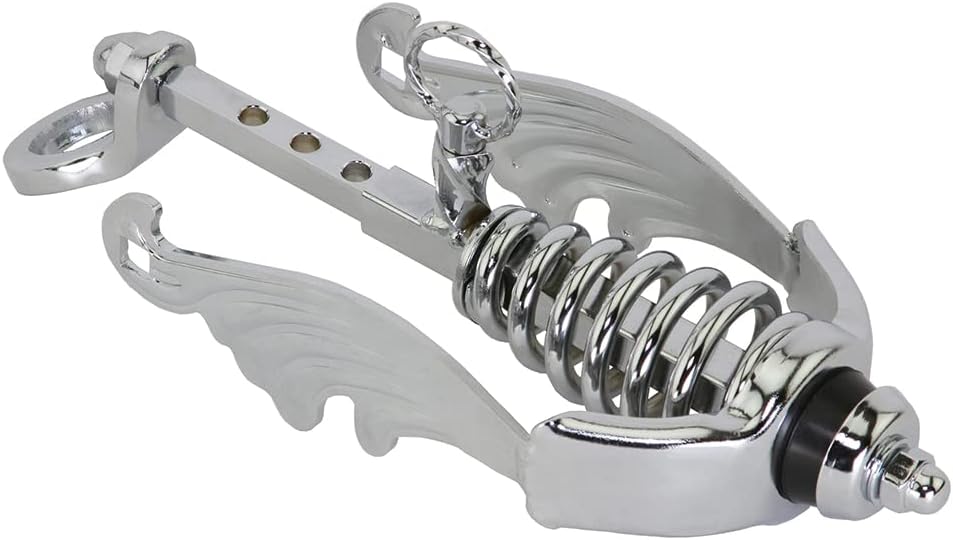 Lowrider Bike Spring Fork Slammer W/Wing Extended Crown Chrome.