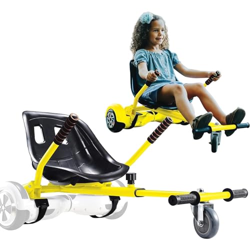 Hoverboard Seat Attachment for 6.5”-10” Hover Board, Buggy Go Kart Conversion Kit, Accessory for Self Balancing Scooter, Hoverboards Go-Cart for Kids or Adults