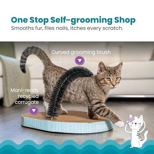 Catstages Scratch, Snuggle & Rest Corrugated Cat Scratcher With Catnip (packaging may vary)