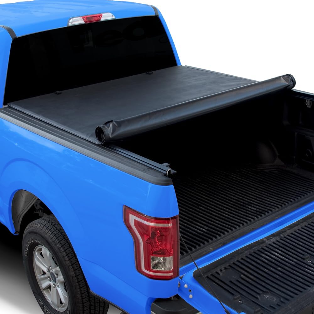 Lock & Roll Up Soft Vinyl Truck Bed Tonneau Cover Compatible with 22-23 Ford Maverick 4.5 Ft (54.4