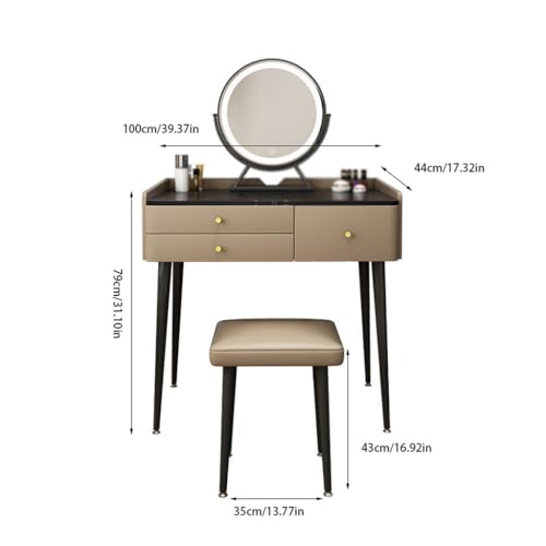 Dressing Table Dressing Table Bedroom Modern Simple Storage Integrated Cabinet Small Apartment with Mirror Makeup Table Makeup Vanity Desk