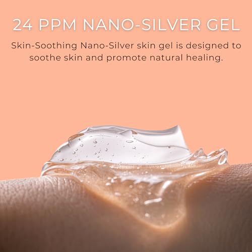 OPTIVIDA Colloidal Silver Gel For Wound Care, Natural Topical Skin Healing | Nano-Silver Topical Gel For Wounds, Burns, Rashes, Skin Irritations, Unscented (4 Oz.)