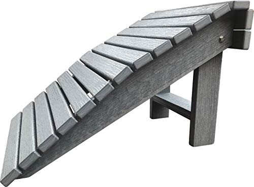 DuraWeather Poly® Universal Folding Ottoman Footrest (Antique Mahogany)