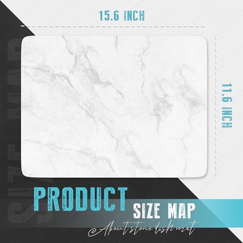 Stone Drying Mat for Kitchen Counter,Extra Large 15.3X23.6