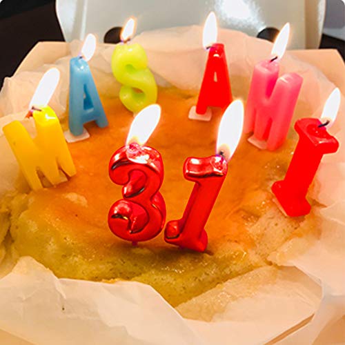 Red Birthday Candles 6 Candle 6th Six Years Cake Bady Roman Numberal Cool Number Candle No 60 61 62 63 64 65 66 67 68 69