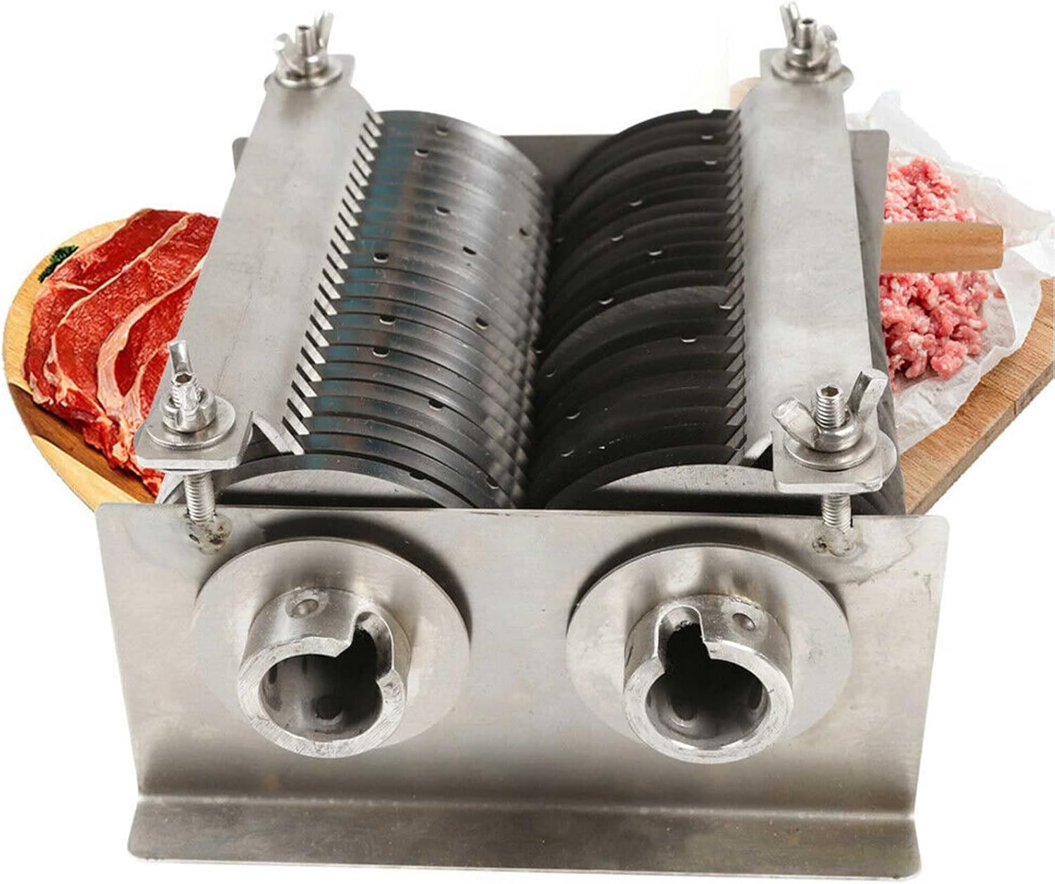 Commercial Meat Cutter Machine,Meat Cutter Slicer Cutting Machine 5mm Blade Spacing for QE Cutting Machine 500KG Heavy Duty Stainless Steel Meat Cutter Cutting Tool for Family and Commercial Use