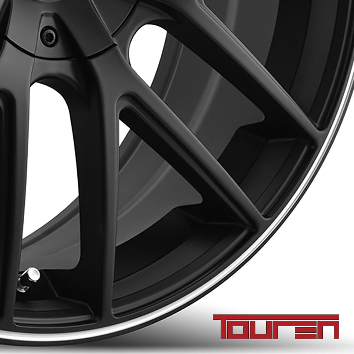 TOUREN TR60 Matte Black/Machined Ring Wheel (17 x 7.5 inches /100 x 100 mm, 42 mm Offset)