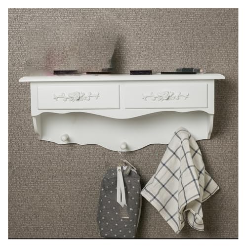 Luxury Dressing Vanity Table w/Stool for Bedroom, Wall-mounted Dressing Table with Makeup Mirror Makeup Stool Mini Bedroom Small Apartment(Gold)