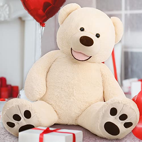 MorisMos Giant Teddy Bear Plush 6 Feet, Large Teddy Bears Stuffed Animals for Girlfriend Boyfriend, 6 Foot Life Size Bear Gifts for Valentine's Day, Baby Shower, Birthday