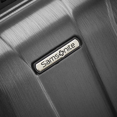 Samsonite Centric 2 Hardside Expandable Luggage with Spinners, Black, Checked-Large 28-Inch