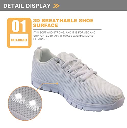 Womens Athletic Walking Sneakers Running Shoes Sports Trainers Low Top Anti-Slip Lace Up Size 5-12