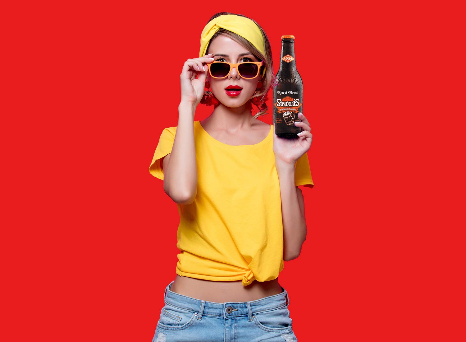 Stewart's Root Beer, 12 fl oz (24 Glass Bottles)