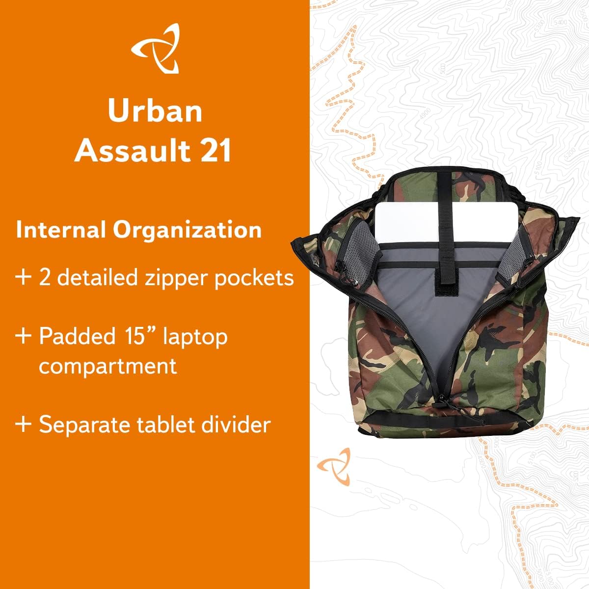Mystery Ranch Urban Assault 21 Backpack - Inspired by Military Rucksacks, DPM Camo, 21L