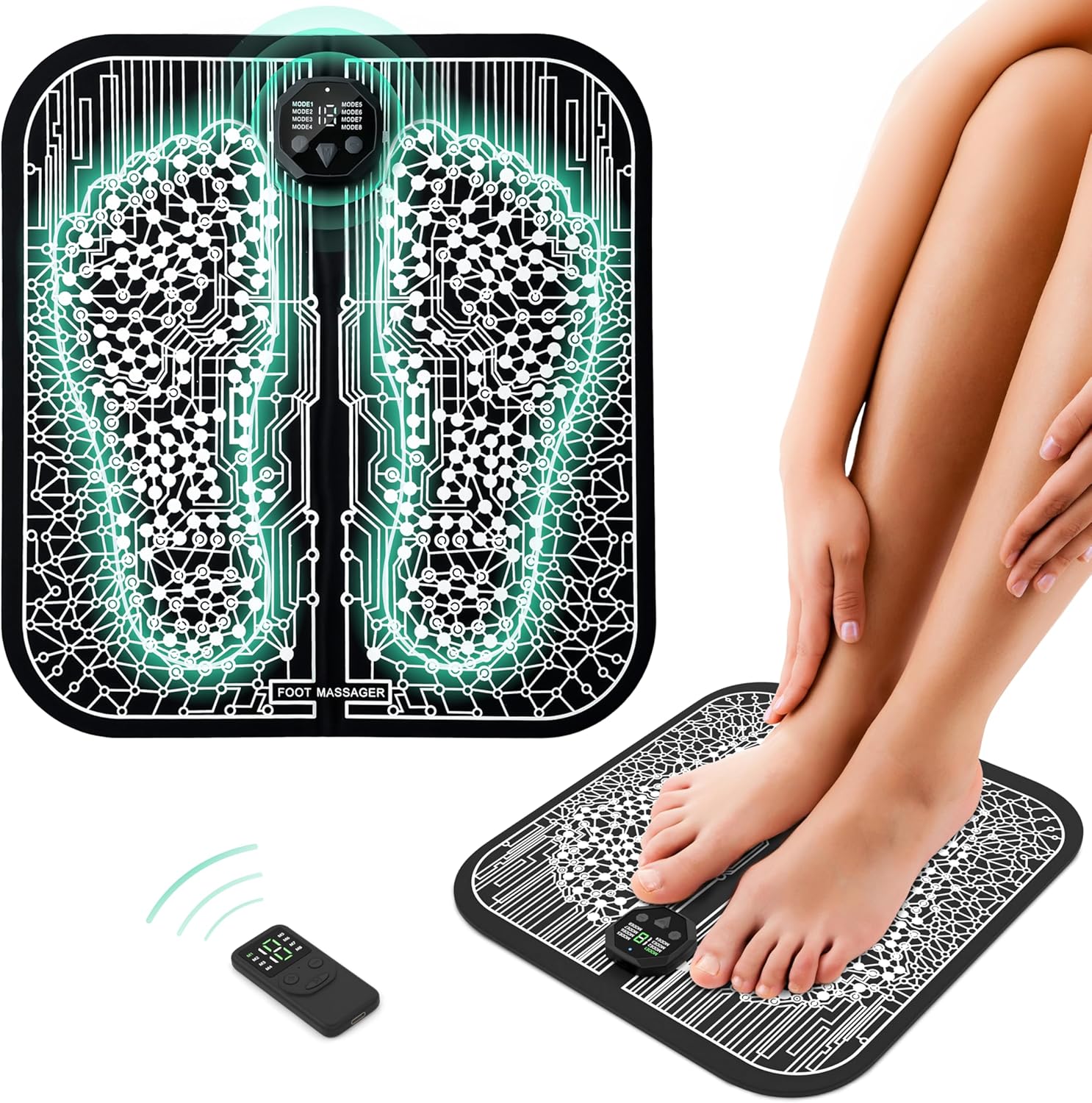 EMS Foot Stimulator, EMS Foot Massager Mat for Muscle Relaxation – Portable Foot Massager, feet massager, foot massage, TENS