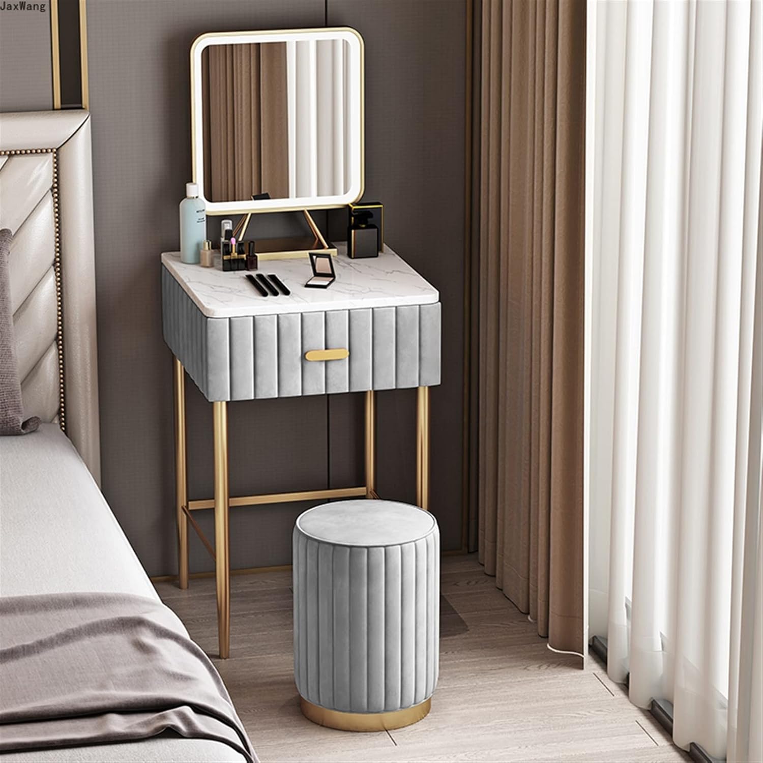 Vanity Benches Bedroom Storage Room Dressing Room Dormitory Makeup Cabinet Modern Minimalist Design Drawer Dressing Table (Color : 4)