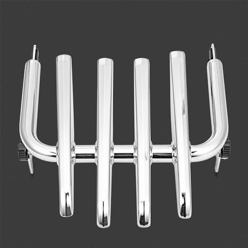 Dasen Chrome Mounting Stealth Luggage Rack Detachable Compatible with 2009-2024 Harley Davidson Touring Road King Electra Road Street Glide