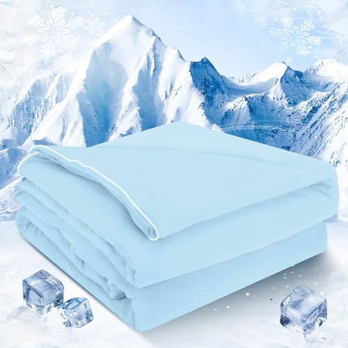Cooling Comforter King Absorbs Body Heat to Keep Cool, Double-Sided Arc-Chill Cold Tech Fabric Cooling Blanket for Hot Sleepers Night Sweats, Breathable Lightweight Summer Cooling Quilt