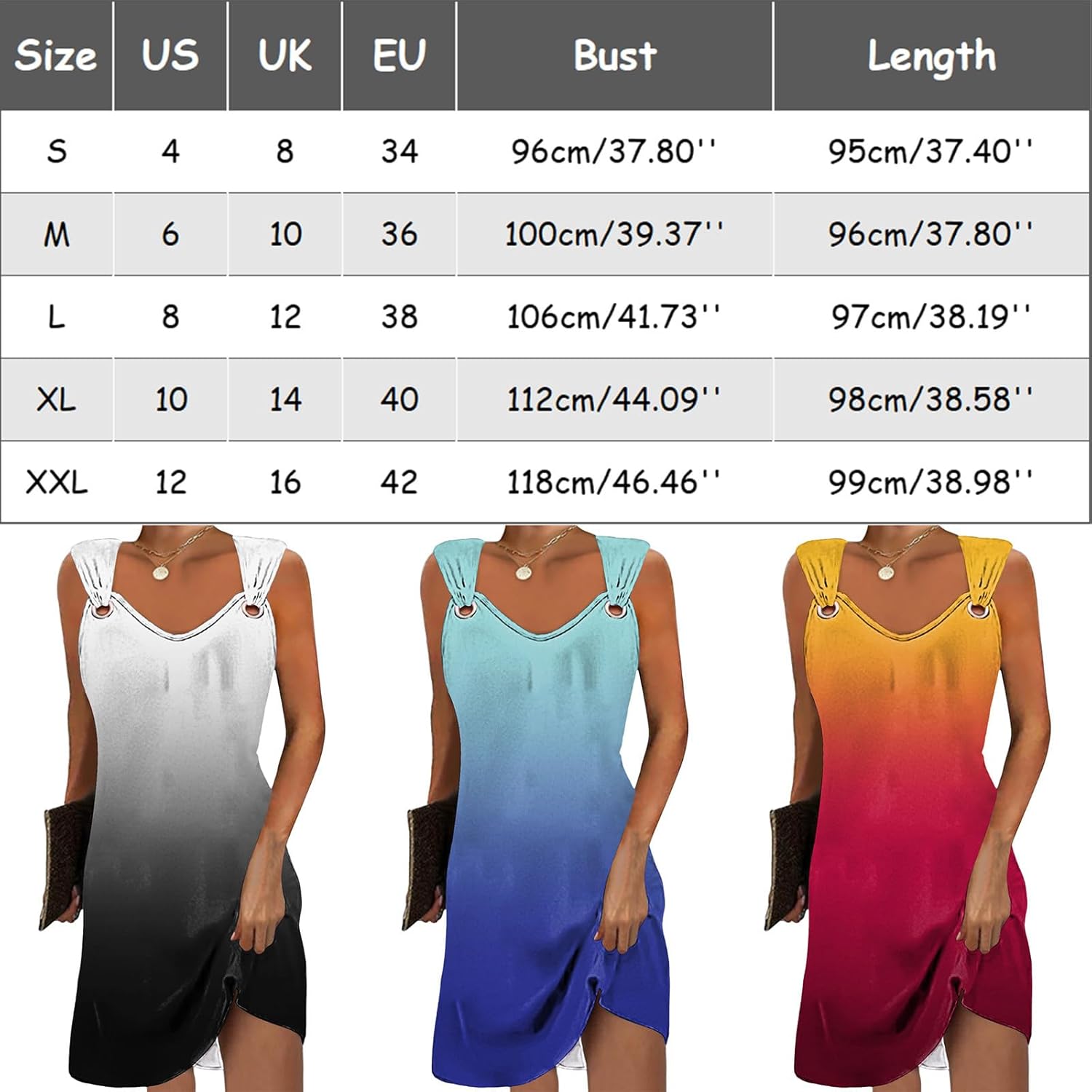 XJYIOEWT Womens Summer Dresses with Sleeves,Women Strap Printed Dress Summer Shoulder Strap Buckle Beach Dress