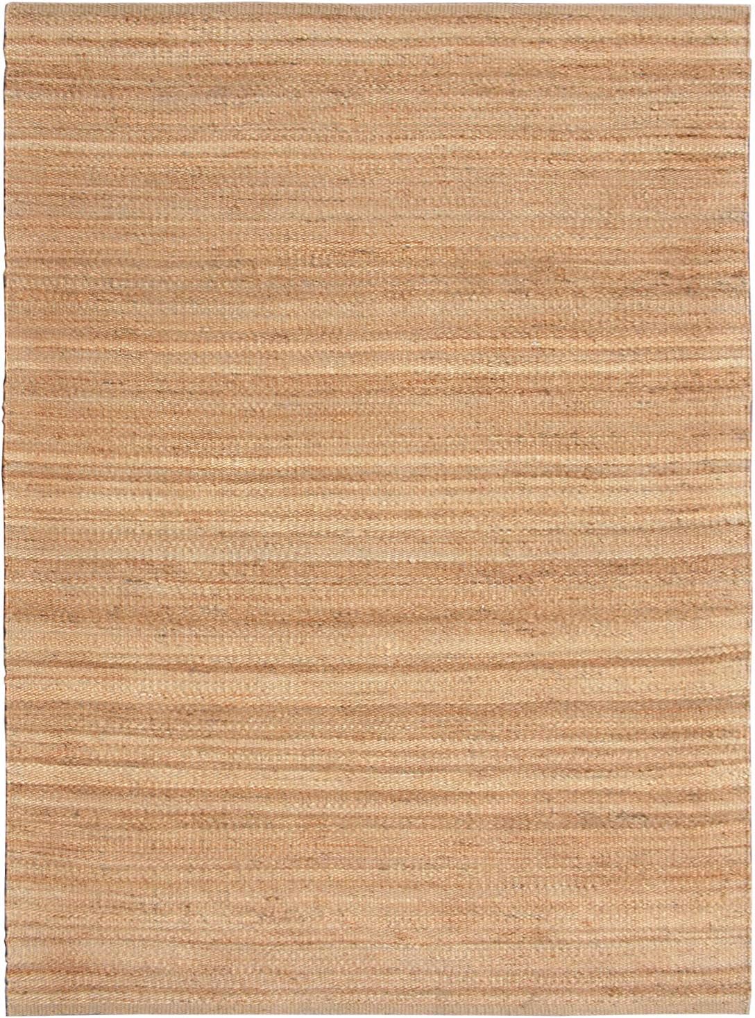 Antep Rugs Natural 5x7 Indoor Hand Woven Fiber Jute Area Rug (Natural, 5' x 7'6
