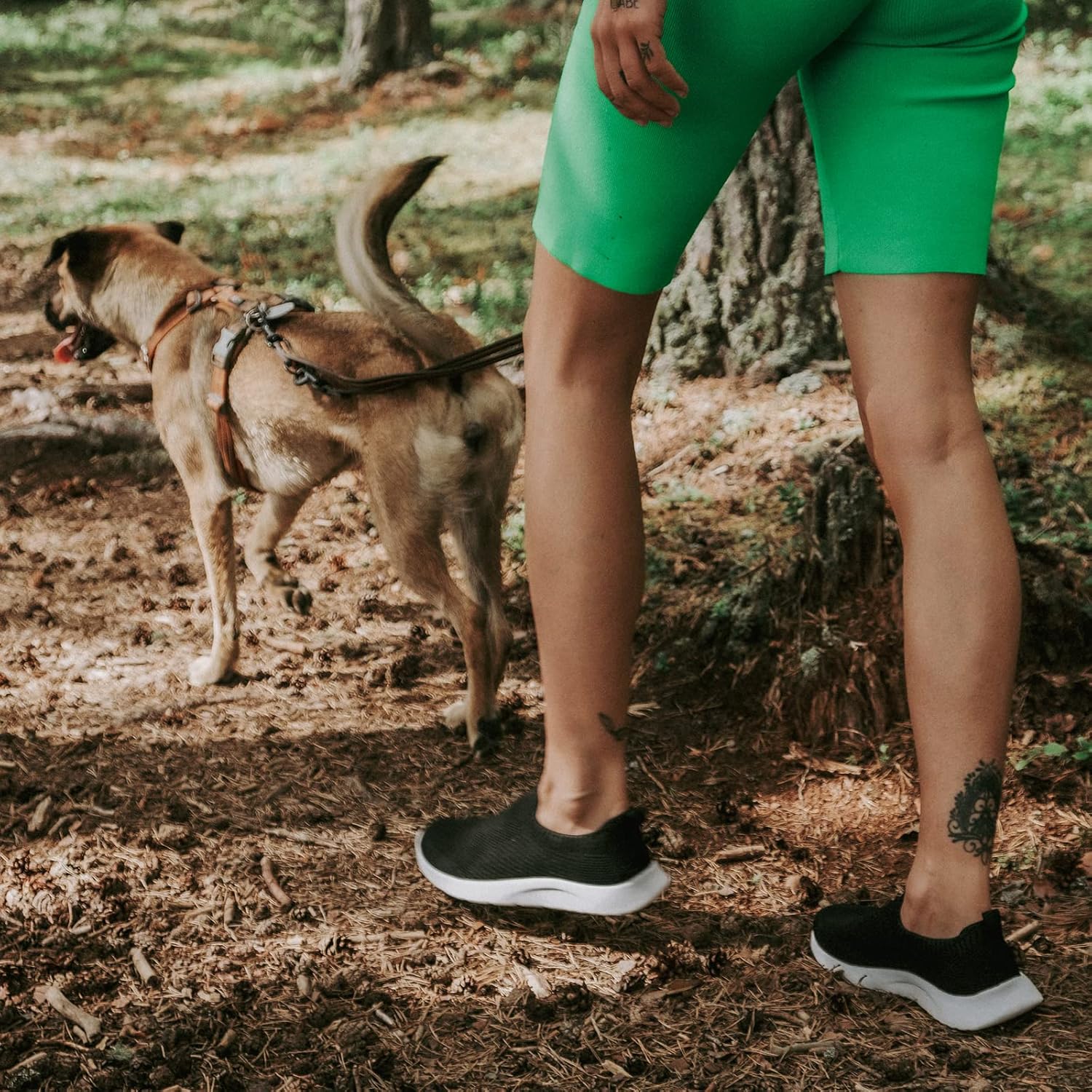 Women's Slip On Shoes, Stretch Knit Walking Shoes, Comfort Sneaker for Work, Travel, Commute