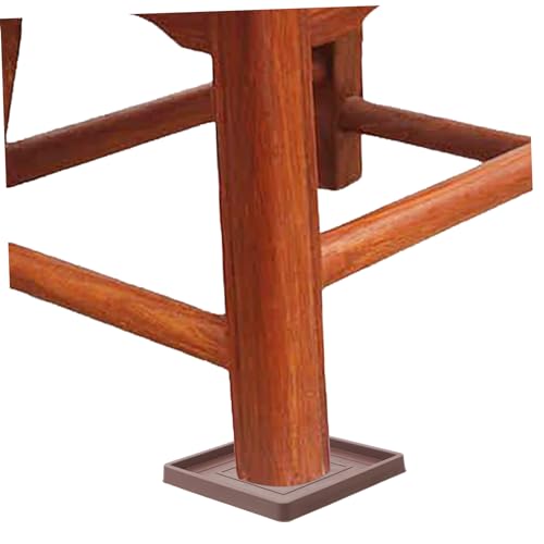 Veemoon 8 Pcs Furniture Mat Household Furniture Leg Pads Square Furniture Leg Pads Non-Slip Furniture Coasters Anti-Skid Chair Wheel Stopper Multi-Function Chair Wheel Stopper Bed Supplies