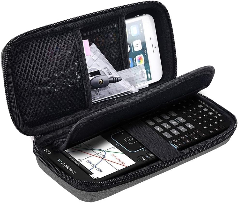 PAIYULE Travel Case for Texas Instruments Ti Nspire CX CAS II Ti-84 Plus CE Graphing Calculator, Large Capacity for Pens, Cables and Other Accessories -Black (Box Only)
