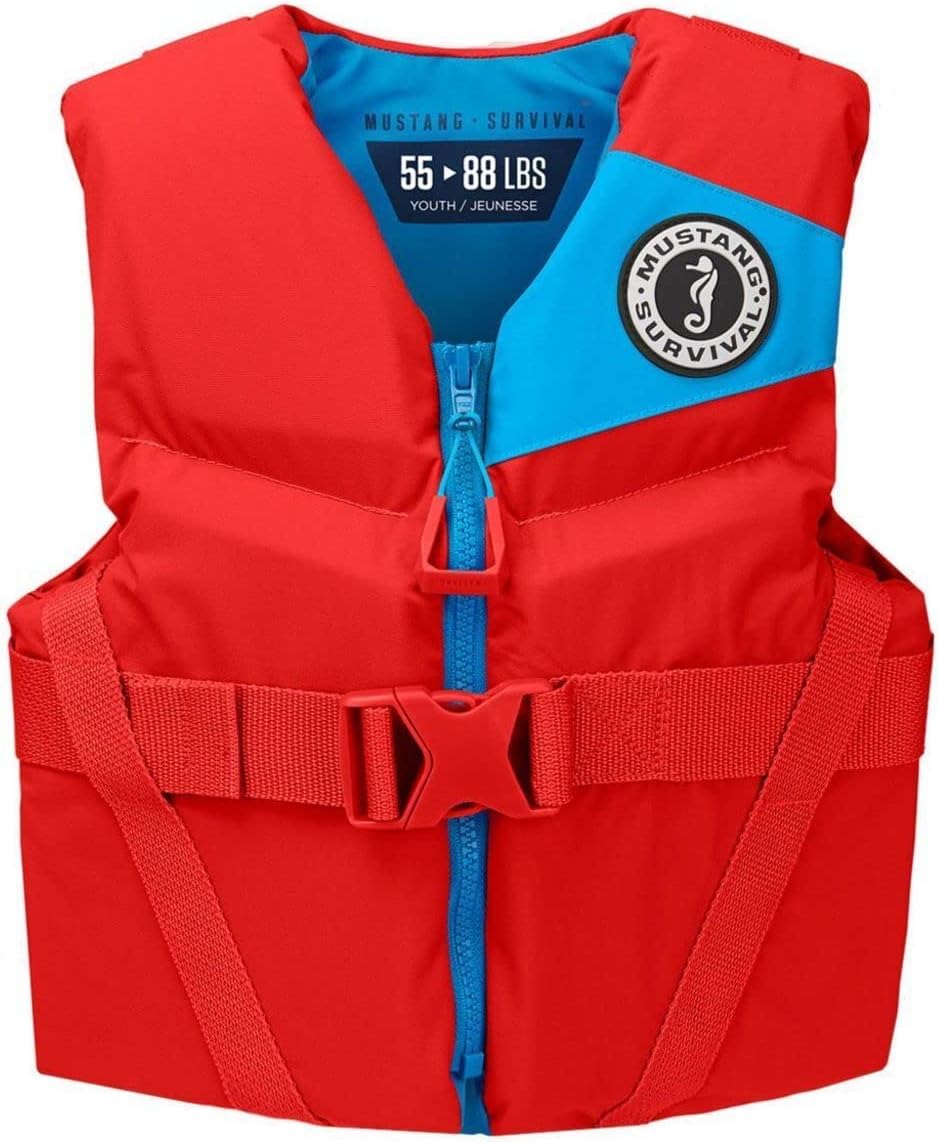MUSTANG SURVIVAL Youth Revâ„¢ Foam Vest Imperial Red