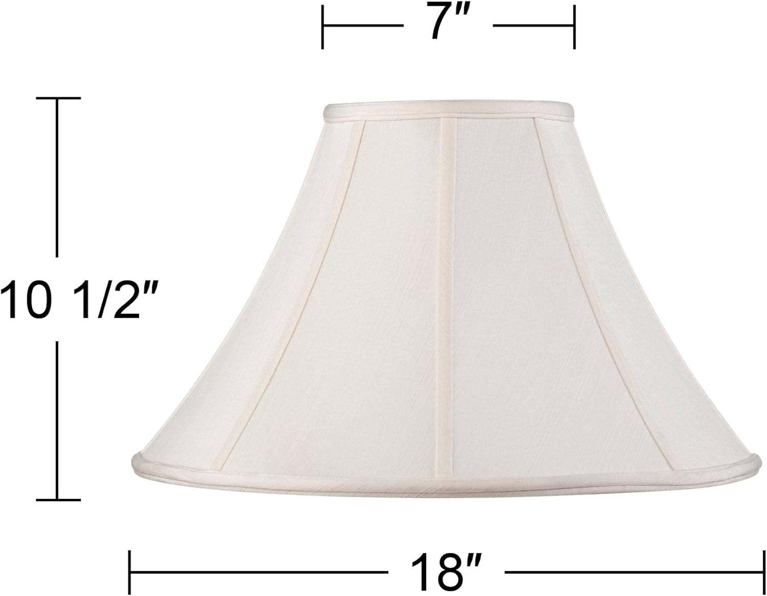 Off-White Shantung Large Lamp Shade 7