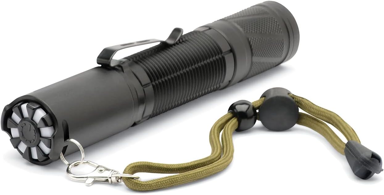 Cyclops Handheld Aluminum Housing 1200 Lumens Rechargeable Pocket Flashlight for Camping, Hiking, Emergency