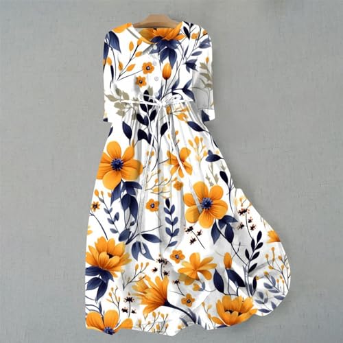 Women's Casual Dress 2024 Fashion Women Korean Style Dresses Lace Up Waist Defined Shirt Midi Dress Summer Half