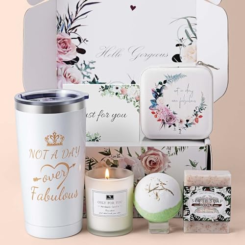 Birthday Gifts for Women, Relaxing Spa Gift Basket Set, Unique Gifts for Her, Friends, Mom, Sister, Coworker, Wife, Girlfriend, Happy Birthday Gift Ideas, Mothers Day, Christmas Gifts for Women