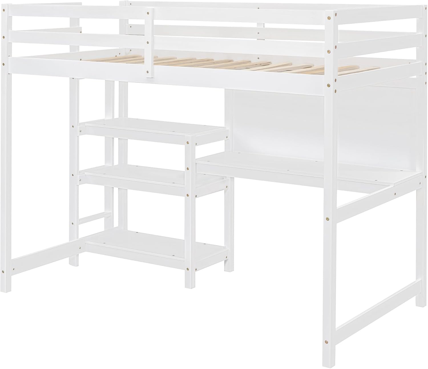Bellemave FST000007-T-AK1 Loft Bed, Twin, White