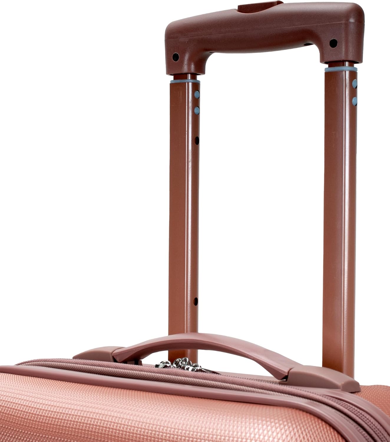 Rockland Melbourne Hardside Expandable Spinner Wheel Luggage, ROSEGOLD, Carry-On 20