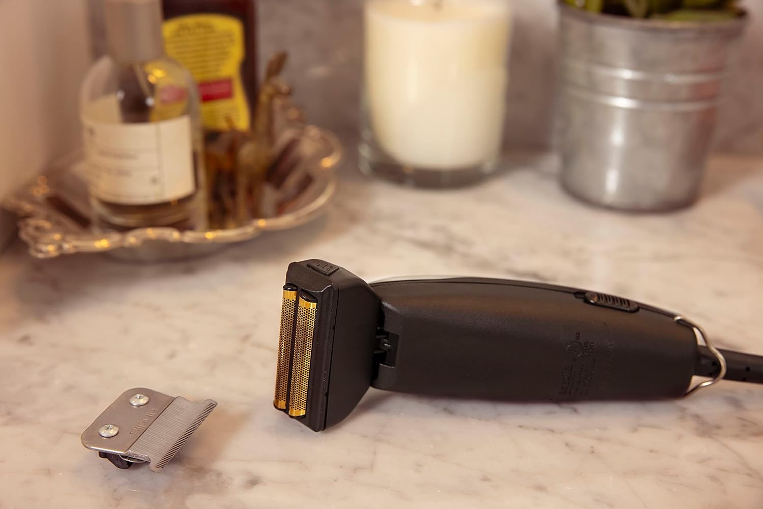 Andis 42400 inLINER All-in-One Trim & Shave Hair Trimmer and Foil Shaver Kit, Silver