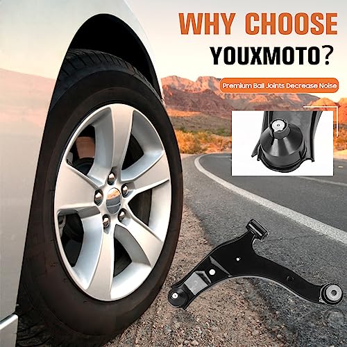 Front Lower Control Arms Suspension Kits Fit for Dodge Neon 2000-2005, Fit for Plymouth Neon 2000 2001, Fit for Chrysler PT Cruiser 2001-2010, with Sway Bar Links