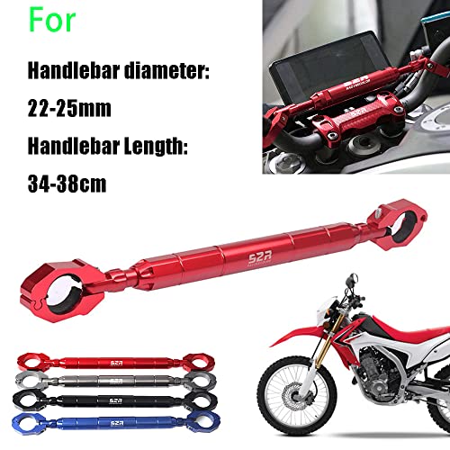 22mm 25mm Aluminium Alloy Bold Thick long Motorcycle Balance Bar Handlebar Crossbar Strength Levers Phone Holder Adjustable 34-38cm