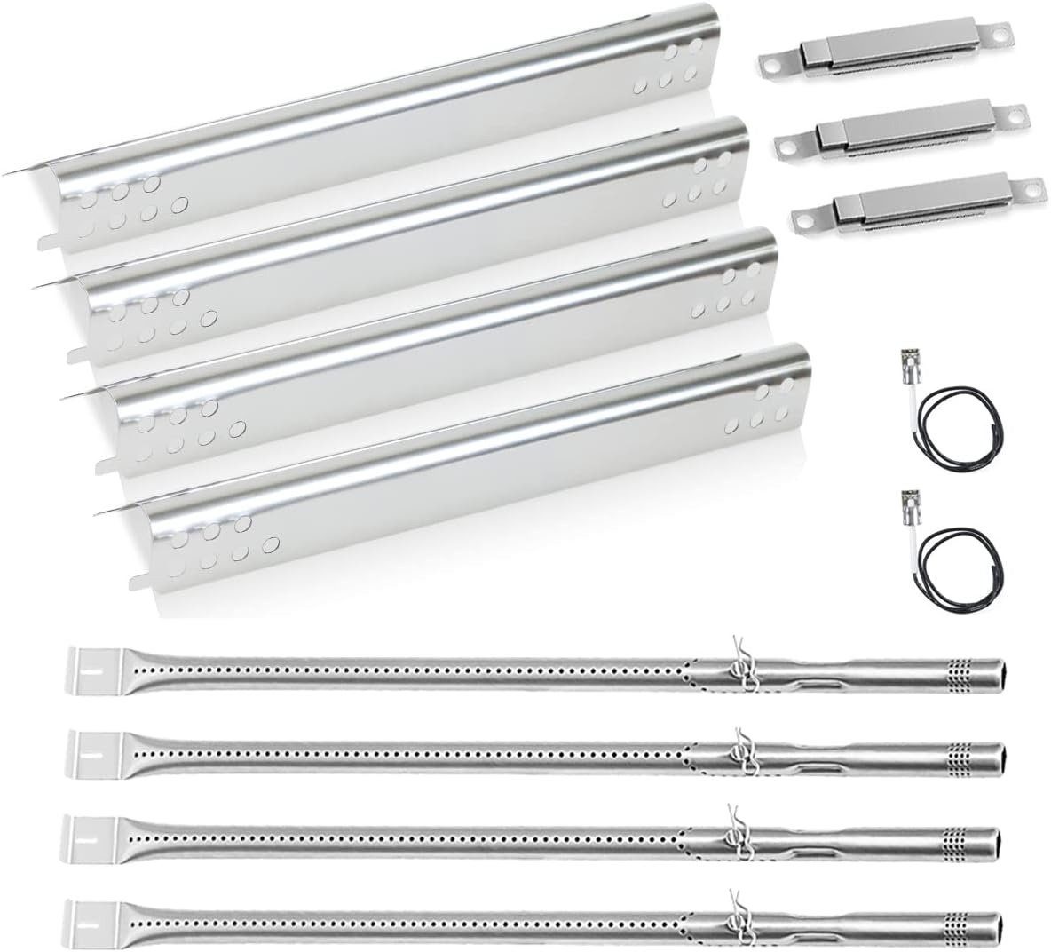 Grill Replacement Parts for Charbroil Performance 4 Burner 463342119, 463332718, 463347017, 463361017, 463673017, 463376018P2, G470-5200-W1 Burner G470-0004-W1A Heat Plate for 463342119, 463332718