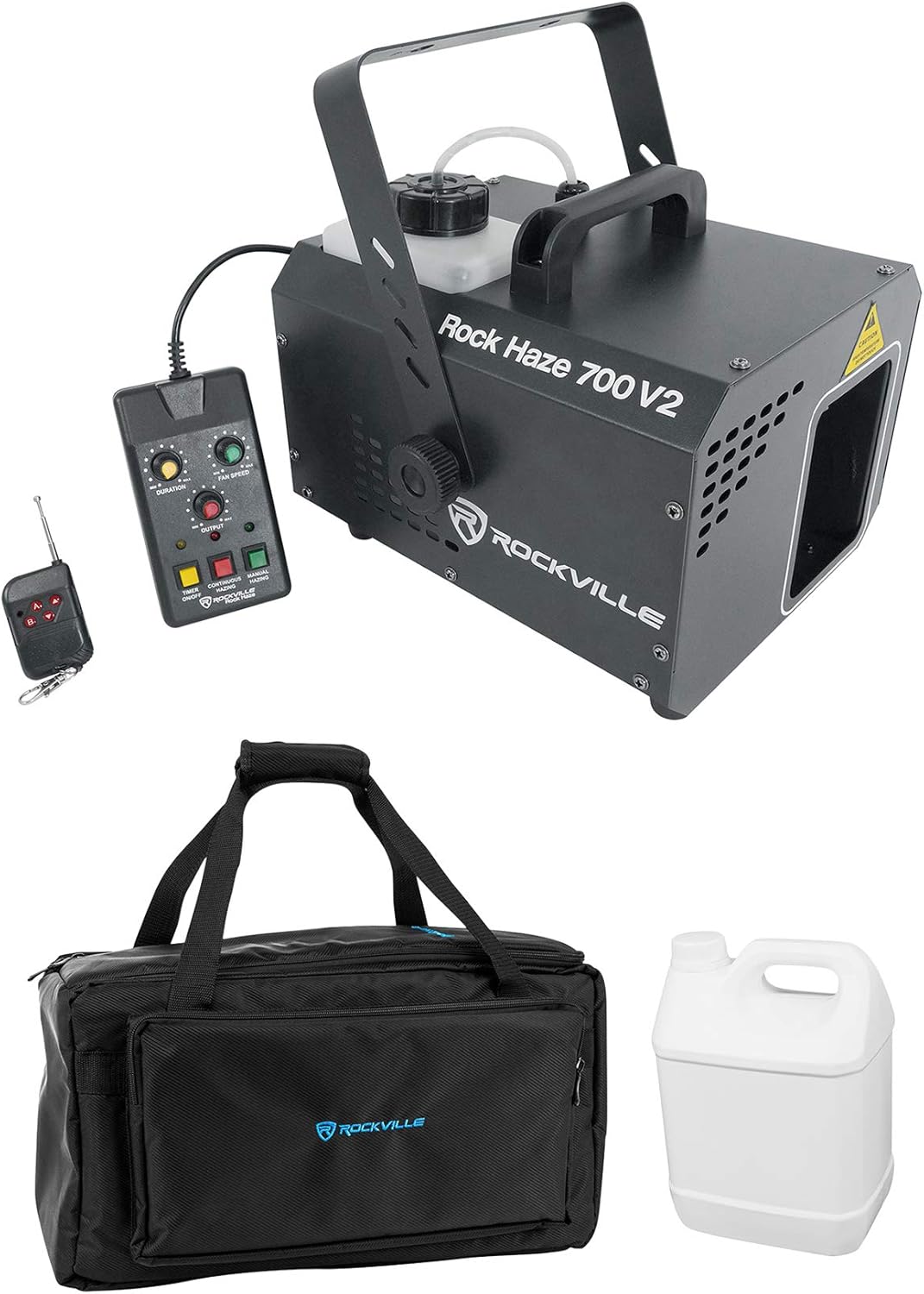 Rockville ROCKHAZE 700 CFM DMX Haze Machine Water Based Hazer+Waterproof Bag