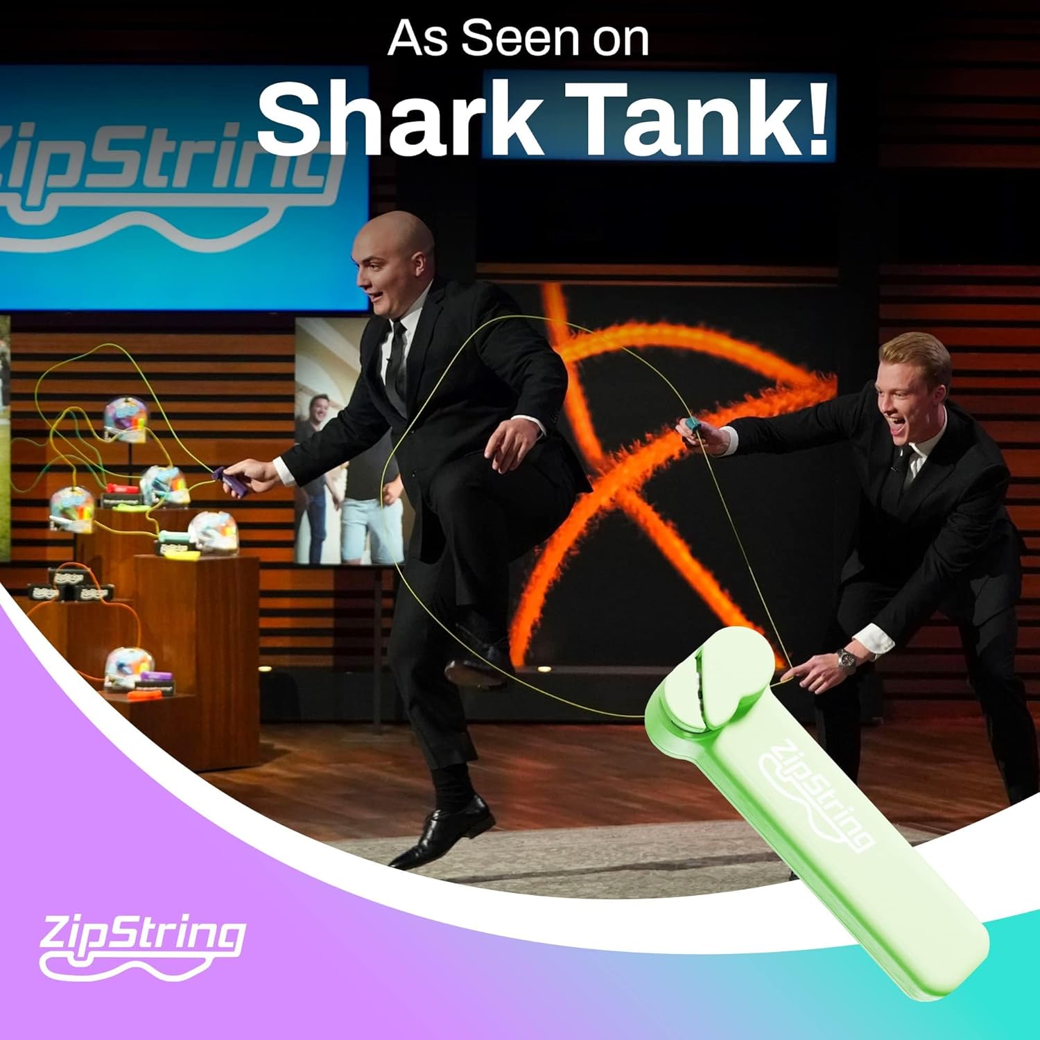 Wonderment Awaits with Shark Tank - Featured String Rope Launcher Loop Fidget Toy, Defying Gravity to Boost Your Imagination - The Ideal Gift for Kids and Adults,Luscious Lime