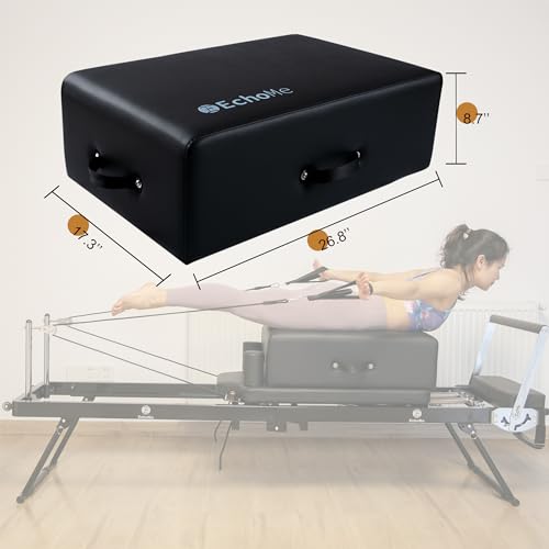 Pilates Reformer Sitting Box, Pilates Reformer Accessory for Exercises
