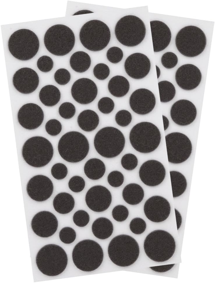 SoftTouch 4924995N Craft Value Pack-236 PCs, Dots-Cork Pads-Felt Strips-Bumpers, Brown