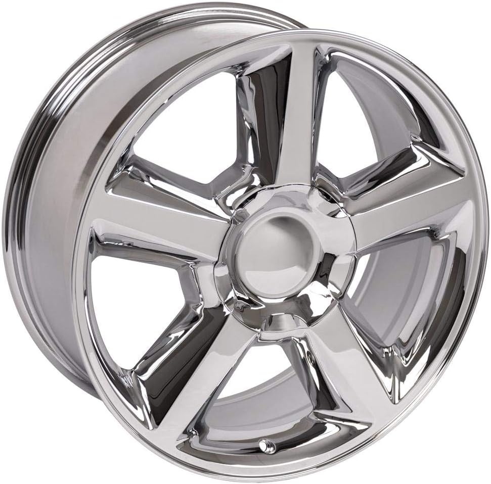 OE Wheels LLC 20 inch Rim Fits 6x139.7 Silverado Suburban Tahoe Sierra Yukon Escalade CV83 20x8.5 Chrome Wheels Hollander: 5308